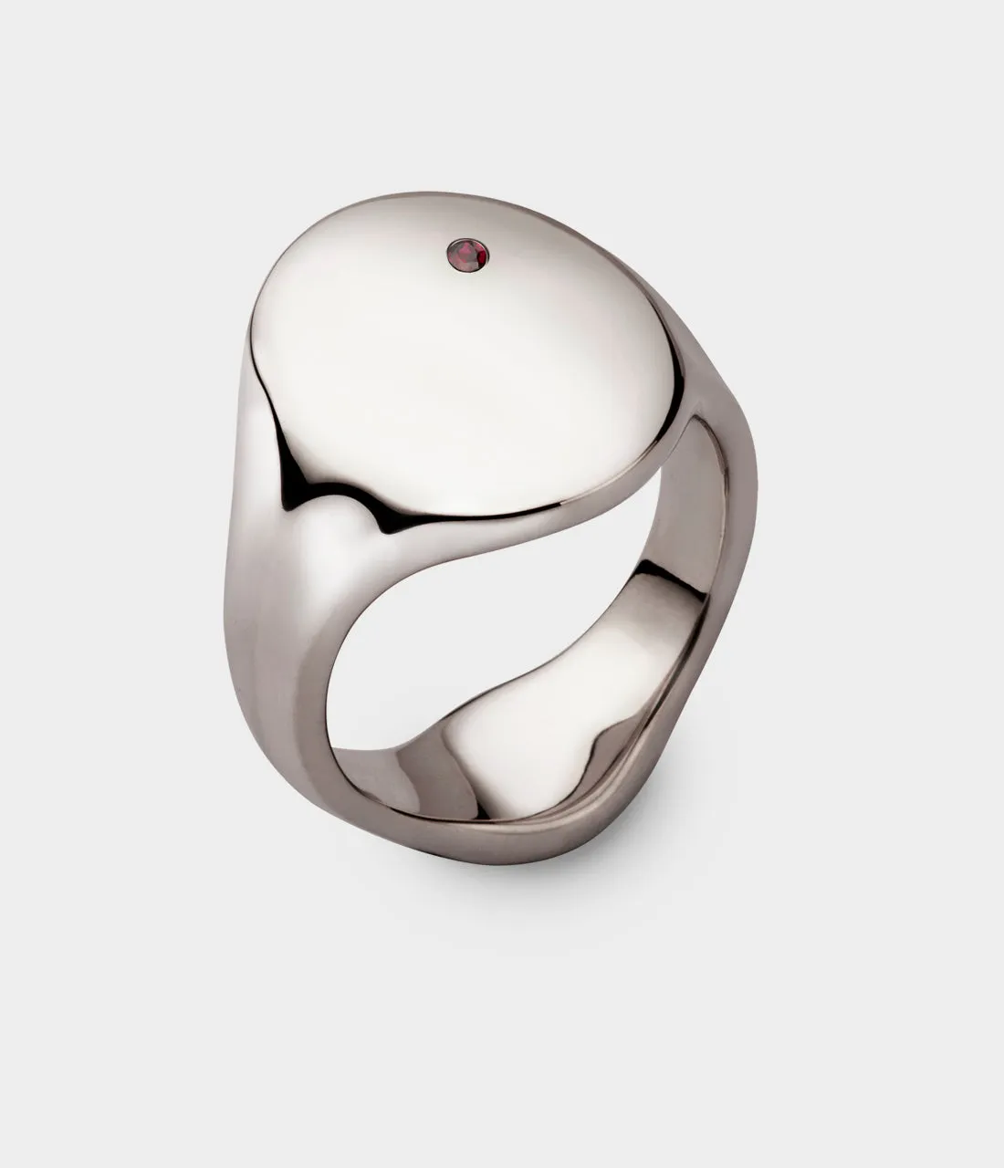 Oval Women's Signet Ring