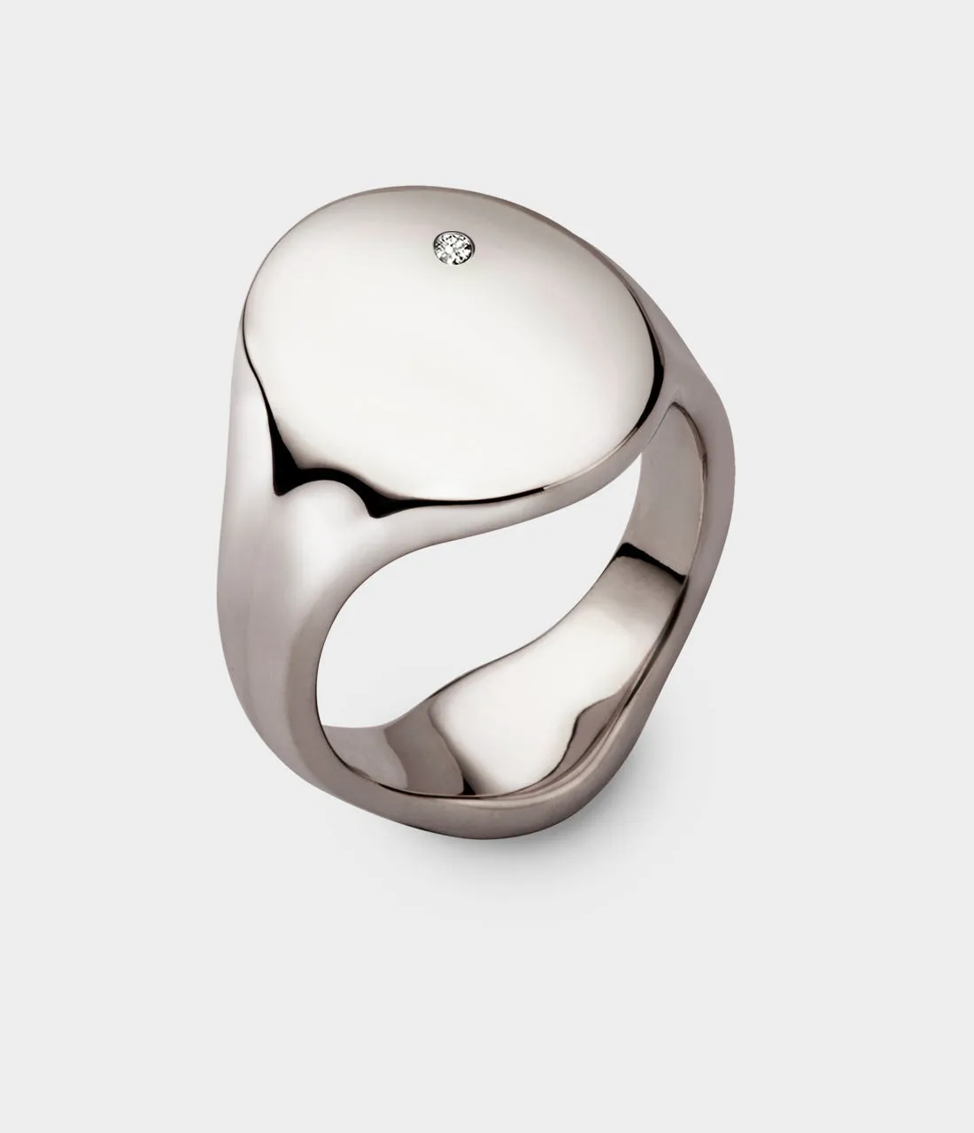 Oval Women's Signet Ring