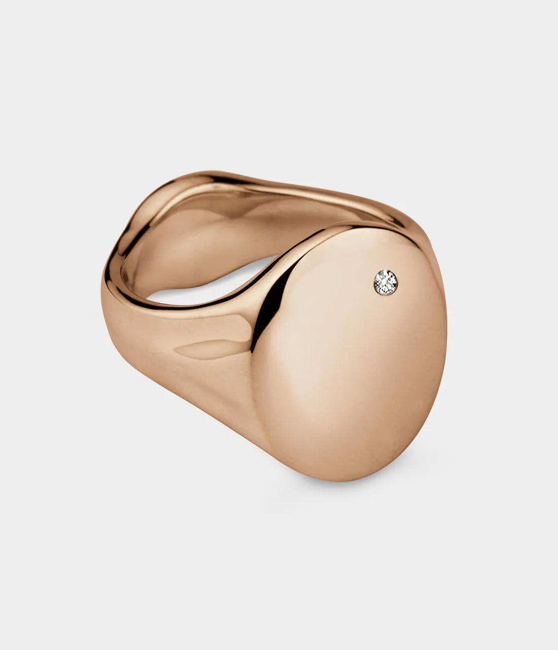 Oval Women's Signet Ring