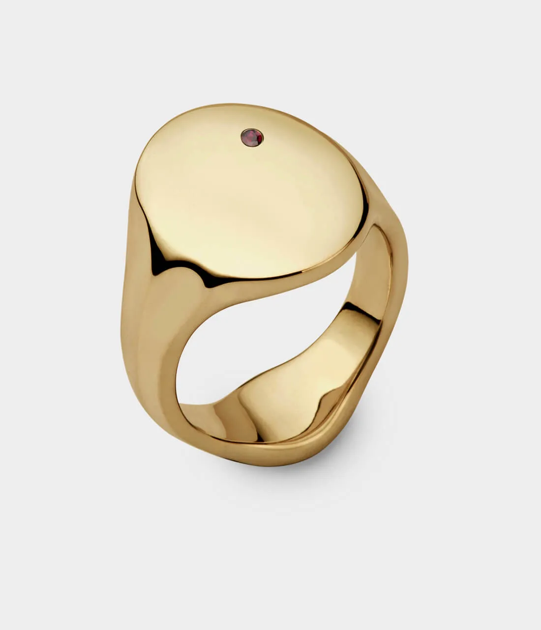 Oval Women's Signet Ring