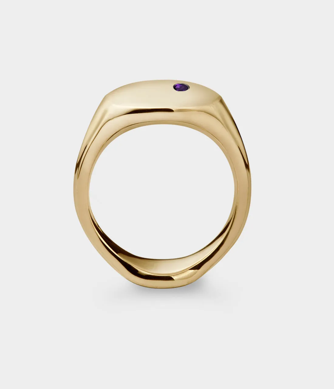 Oval Women's Signet Ring