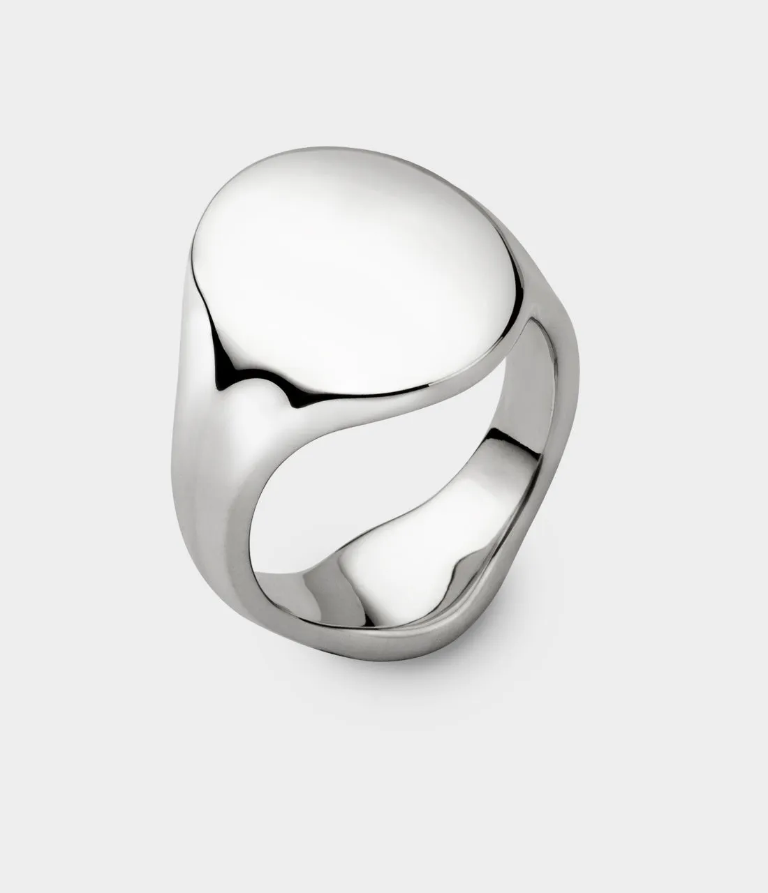 Oval Women's Signet Ring