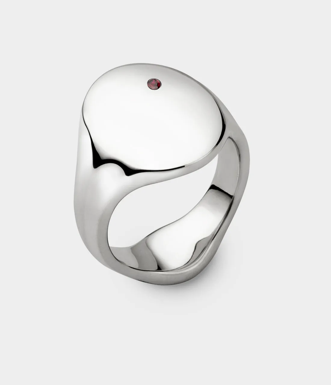 Oval Women's Signet Ring
