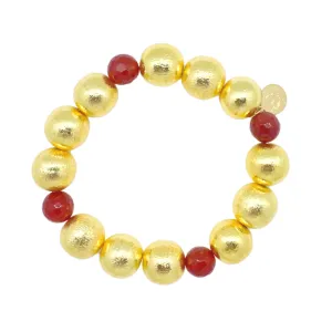 Pamela Gold & Orange Bracelet