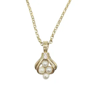 Pearl and Diamond Pendant