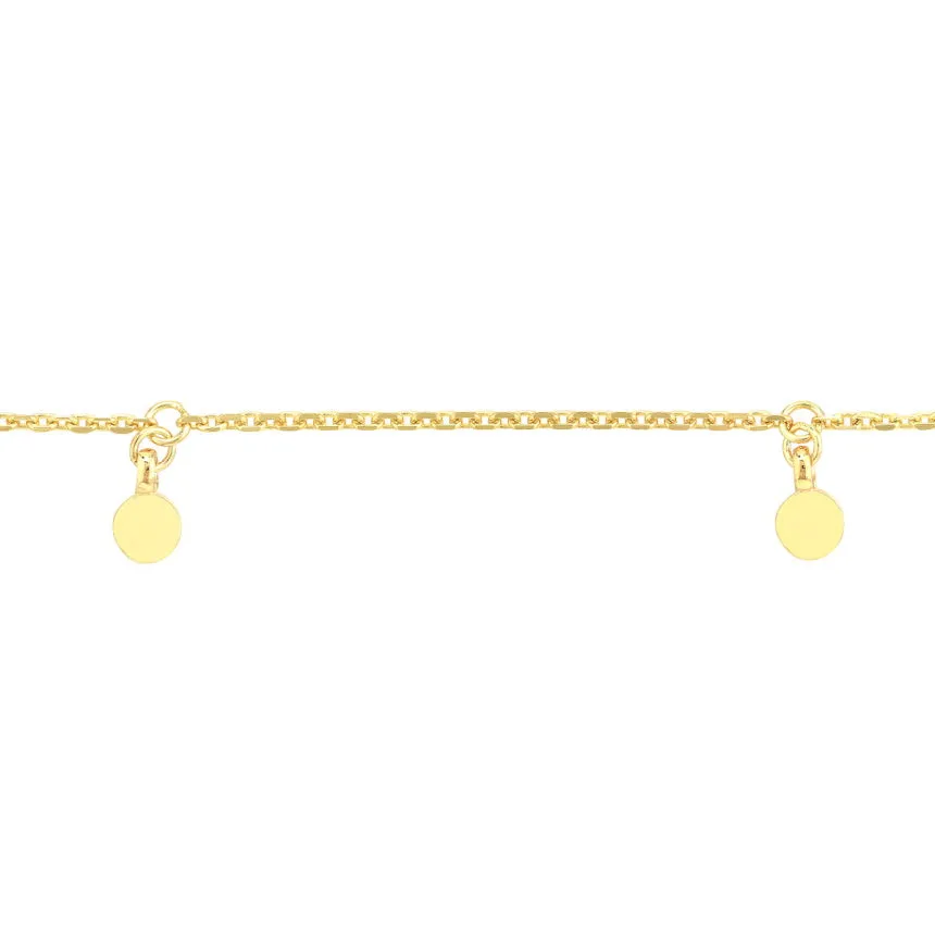 Real Gold Ankle Bracelet