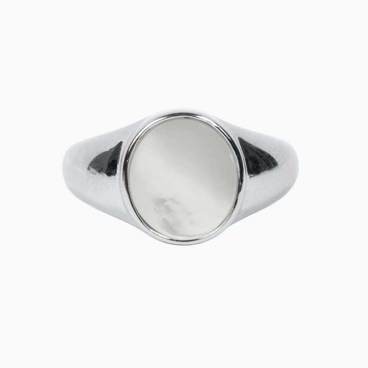 Roma Mother of Pearl Signet Ring