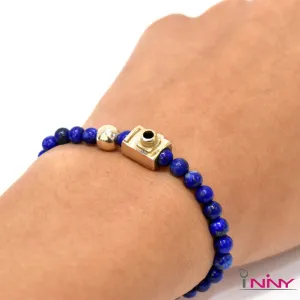 Shutter Lapis Lazuli Bracelet
