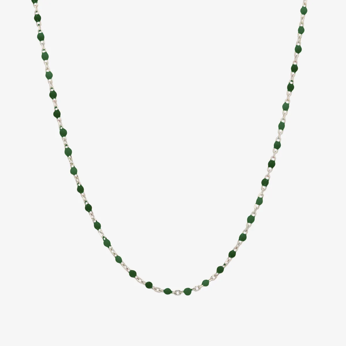 Silver gemstone necklace