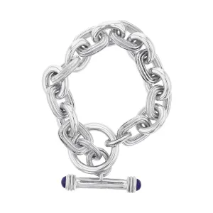 Slane Sterling Silver Lapis Lazuli Link Bracelet