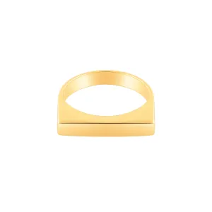 Slim Rectangular signet Ring