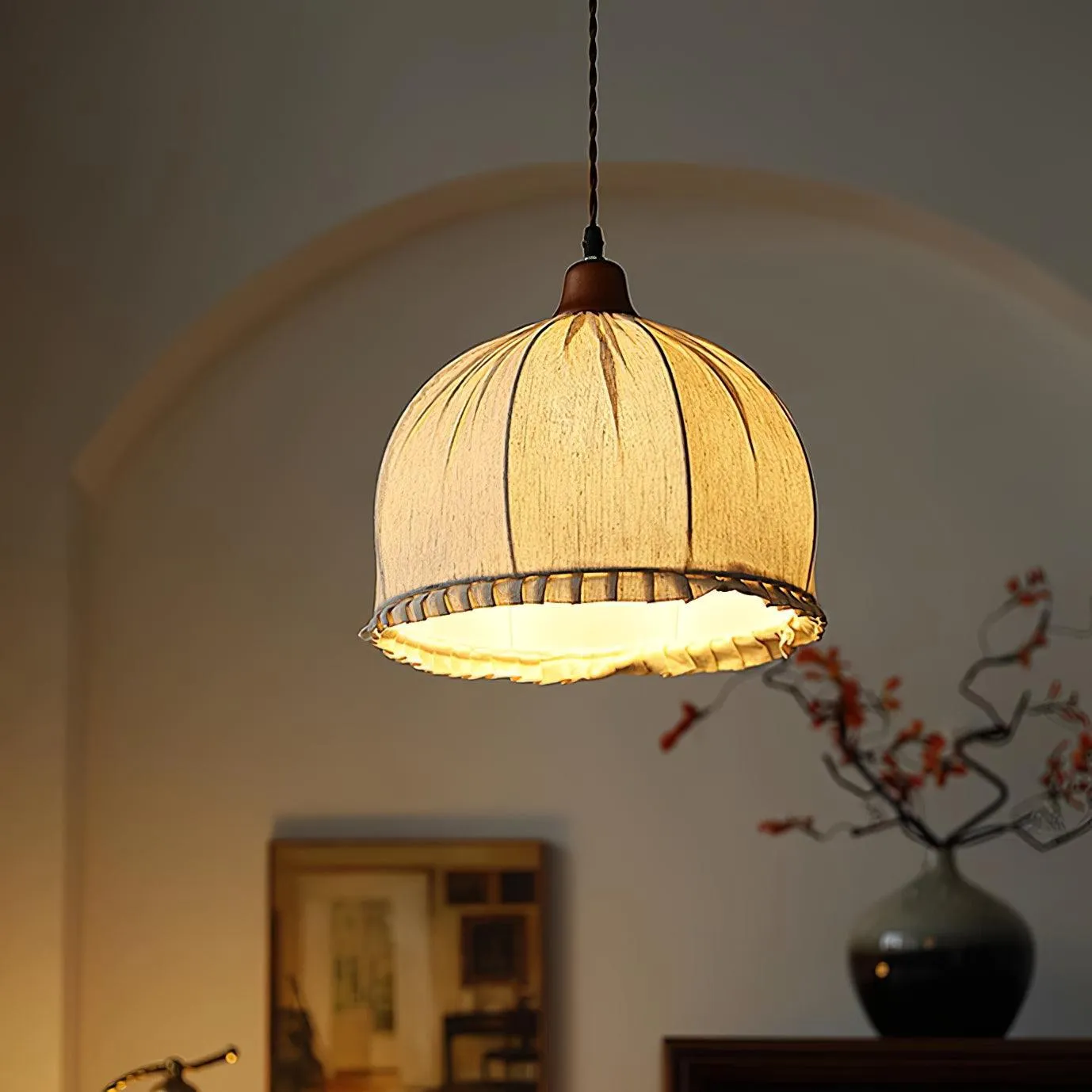 Soren Fabric Pendant Lamp 11.8″- 13.8″