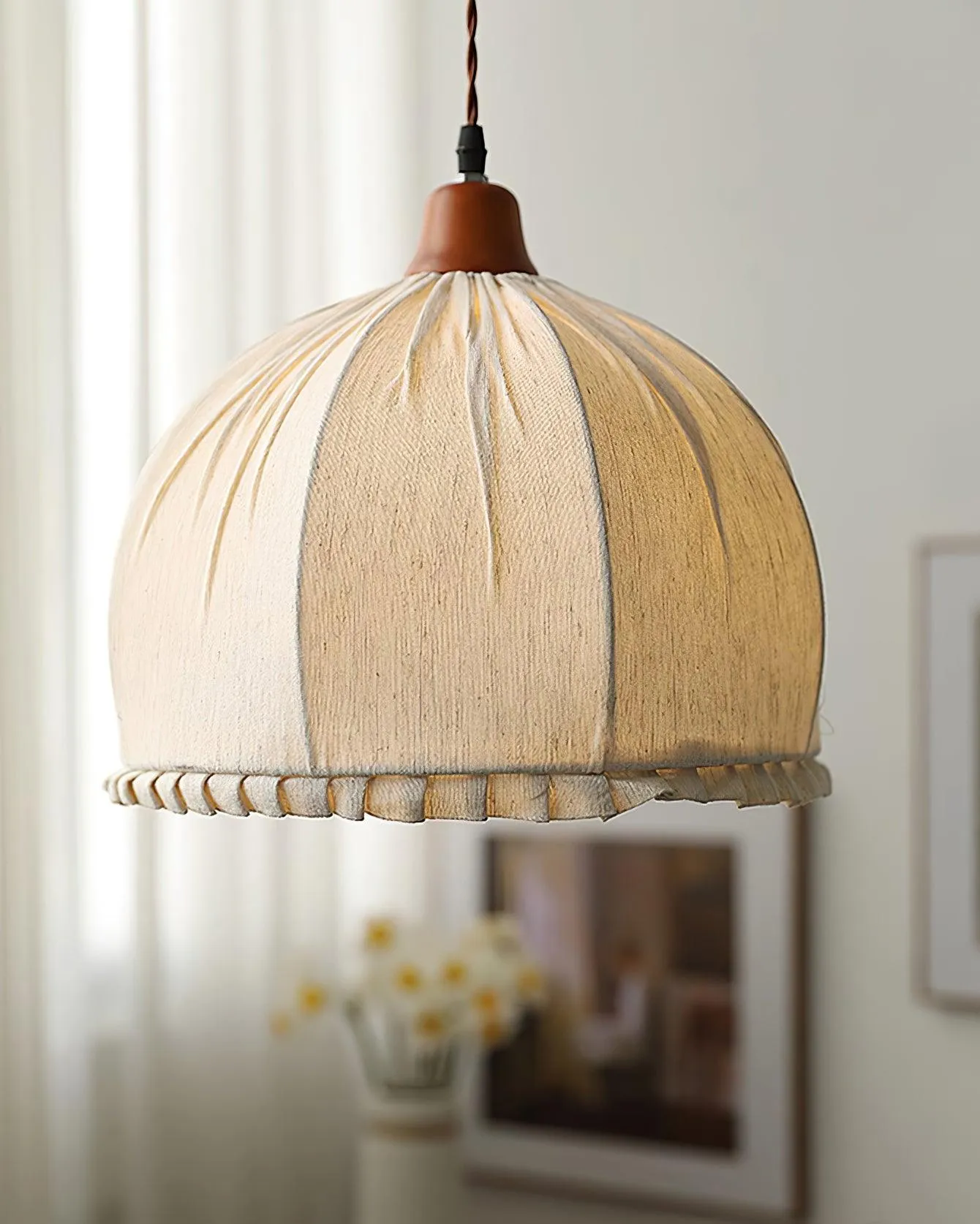 Soren Fabric Pendant Lamp 11.8″- 13.8″