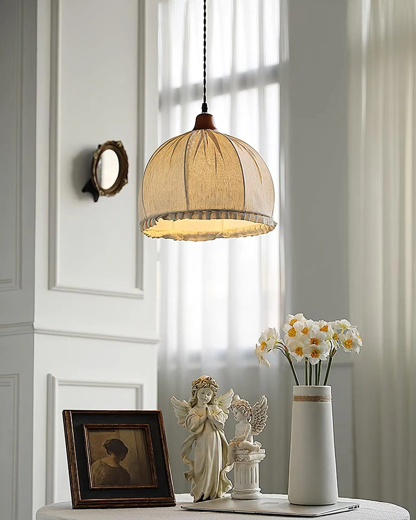 Soren Fabric Pendant Lamp 11.8″- 13.8″