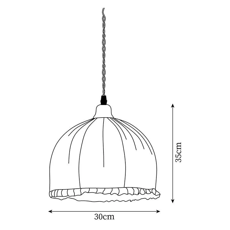 Soren Fabric Pendant Lamp 11.8″- 13.8″