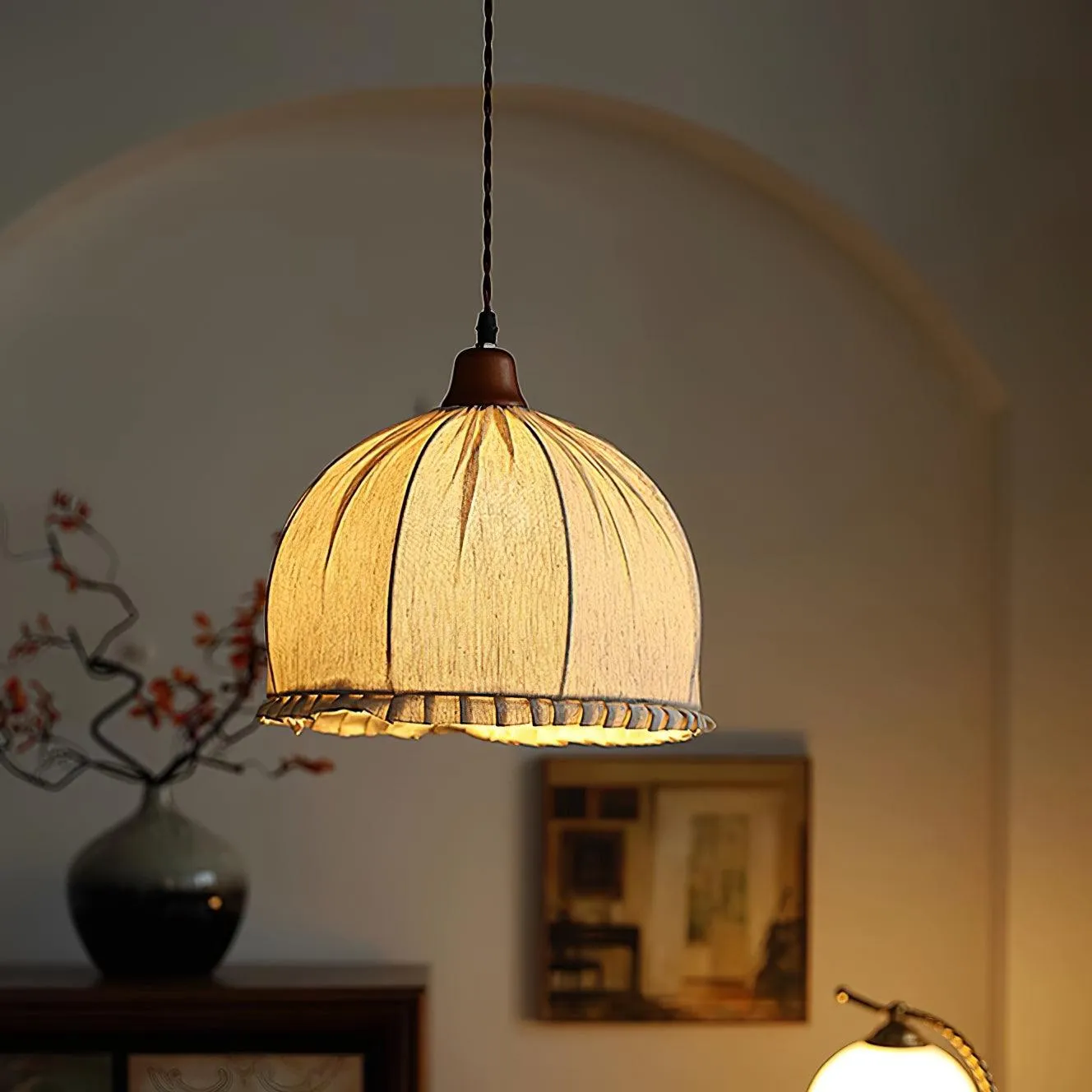 Soren Fabric Pendant Lamp 11.8″- 13.8″