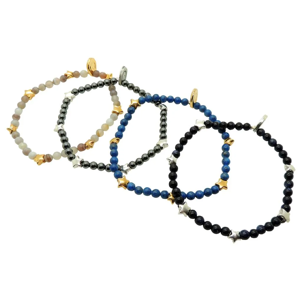 Stelle Stars Charm Gemstone Bracelet