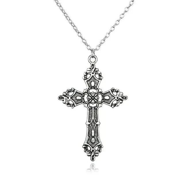 Summer Gemstone Cross Necklace
