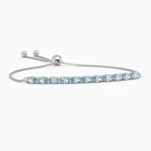 Topaz Tennis crafted Bracelet in 925 Sterling Silver | Irosk Australia ®