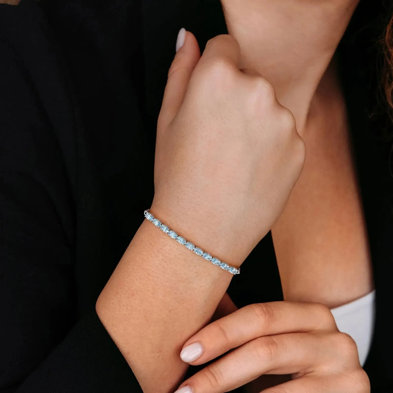 Topaz Tennis crafted Bracelet in 925 Sterling Silver | Irosk Australia ®