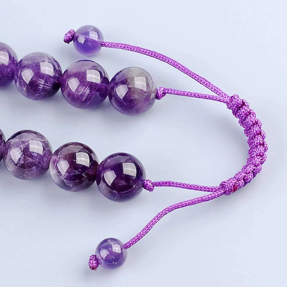 Unisex 7 Chakra Gemstone Quartz Beads Adjustable Bracelet | Jovivi