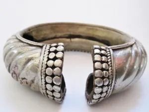 Vintage Rigid Ethnic Anklet from Madhya Pradesh in India